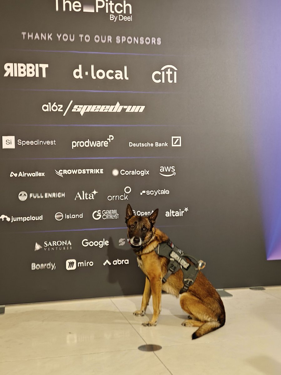 MyDogBase's tweet photo. DogBase founder and Echo K9 ambassador gearing up to pitch DogBase at The Pitch by Deel—wish us luck. Catch the highlights soon. https://t.co/nAo07J6m3h