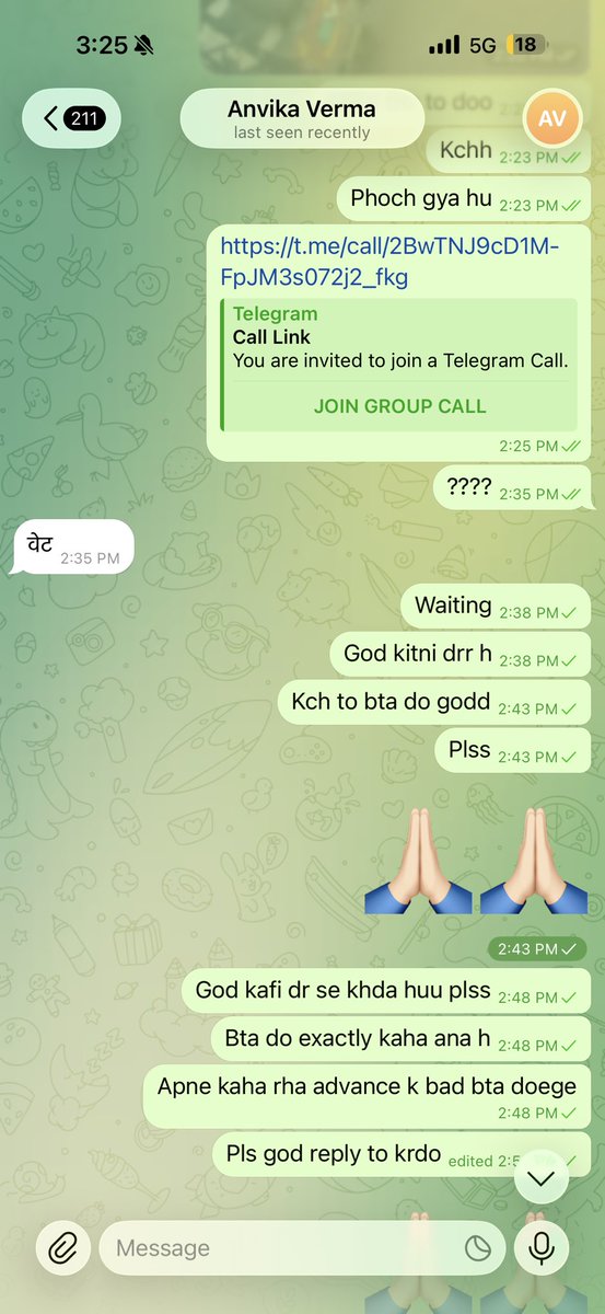 Sammershar66984's tweet photo. Goddess Anvika Verma is fake.

Telegram id - @GoddessAnvika95

Name - Meghali Sharma

She took 2k advance for session, made me wait 2 hours at location given and then blocked me. Please spread this all over twitter and be aware of that fraud bitch.

Attaching screenshots as proof https://t.co/nXThO5GAxB
