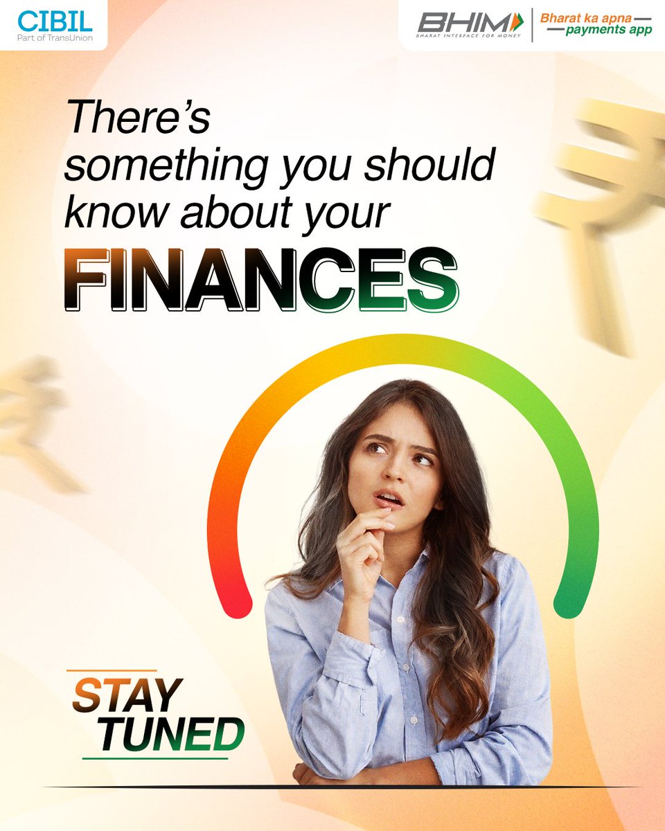 NPCI_BHIM's tweet image. We’re about to add something that helps you understand your money a little better. Not about spending more but about knowing where you stand 👀

Guess in the comments 👇

#BHIMPaymentsApp #SeamlessPayments #CIBILScore