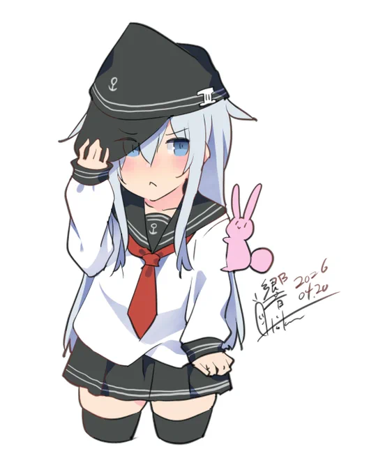 響『・・・ぐぬぬ!』 #艦これ #響 #艦これ版深夜の真剣お絵描き60分一本勝負 #艦これ版真剣お絵描き60分一本勝負_20260420