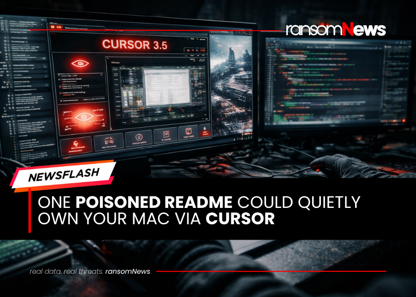 ransomnews's tweet image. 🚨 One poisoned README could quietly own your Mac

Straiker says #Cursor could chain prompt injection, shell builtin blind spots and remote tunnel abuse into persistent shell access with no extra user action beyond opening a repo.

#ransomNews #devsecops #RCE #AI