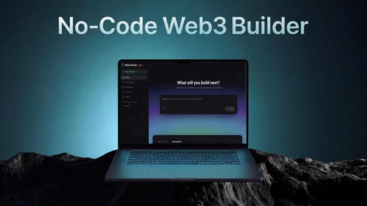 mithril_money's tweet photo. No-Code Web3 App Builder
Generate your first project for free