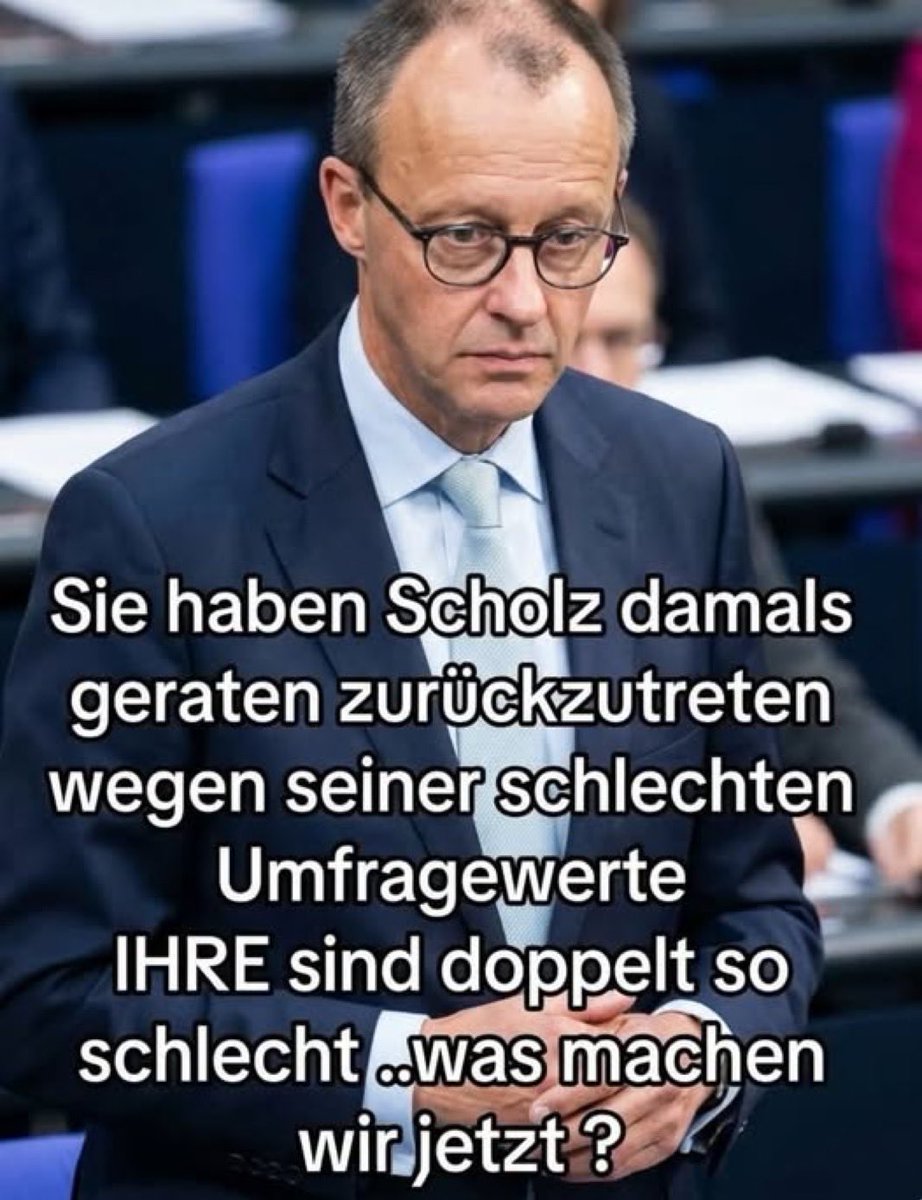 RolandFaude's tweet image. Friedrich Merz hat schon längst versagt, und man müsste ihm schon längst die Vertrauensfrage stellen😌
