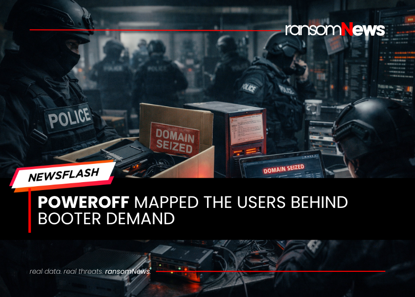 ransomnews's tweet image. ⚠️ #PowerOff just burned millions of booter user traces

A 21-country crackdown seized 53 DDoS-for-hire domains, arrested 4 suspects, sent 75k warnings, and exposed more than 3 million criminal user accounts.

#ransomNews #cybercrime #ddos #lawenforcement