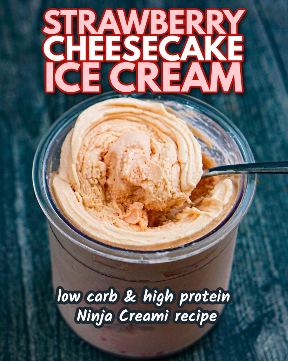 mylifecookbook's tweet image. Ninja Creami Strawberry Cheesecake Ice Cream (keto) mylifecookbook.com/ninja-creami-s… via @mylifecookbook #protein #lowcarb #Healthyrecipes