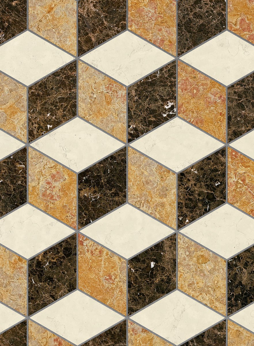 LozziSrl's tweet photo. Geometrie tridimensionali in marmo policromo: la sintesi perfetta tra l’eredità dei classici pavimenti intarsiati e il rigore del design contemporaneo.
#Bisazza #CapalbioNoceLux #Marmo #LuxuryMaterials #3DPattern #ItalianDesign https://t.co/kz8d1vKJ8C
