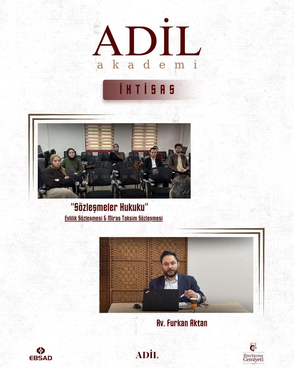 adilakademi_'s tweet photo. Katkı sunan hocalarımıza, emek veren tüm ekip arkadaşlarımıza ve bu yolculukta bizimle yürüyen herkese teşekkür ederiz.
Birlikte öğrenmenin bereketine şahit olduğumuz bu dönemi geride bırakırken, bir sonraki dönem yeniden buluşmayı diliyoruz. https://t.co/096odcZ5mf