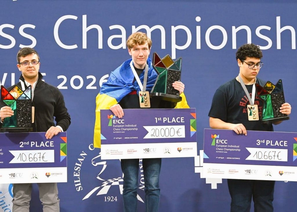 KorhevKorhev1's tweet photo. 17-річний українець Роман
  Дегтярьов взяв золото на
   чемпіонаті Європи з шахів.
    Він перший в історії, хто
     виграв турнір без звання
       гросмейстера.  🏆 💙💛 https://t.co/N3UXA3rqZZ
