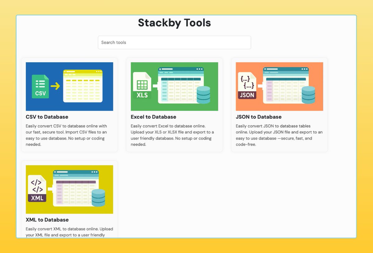 Stackby tweet media