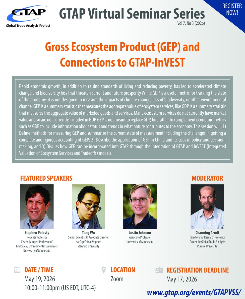 Global Trade Analysis Project (GTAP) tweet media