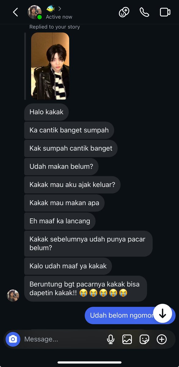 Maba Ihan dan komdis Tesan kalo pacaran… two tweets AU