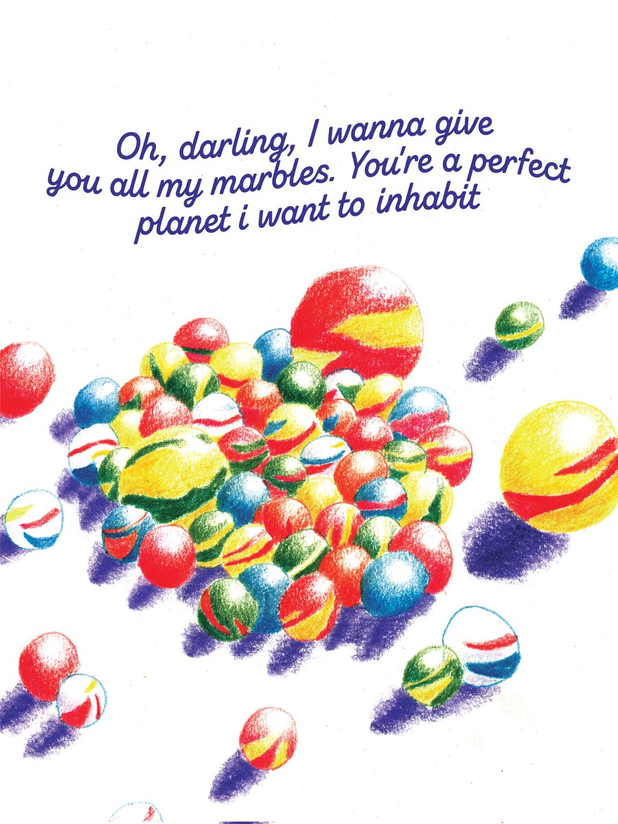 ExtrSer's tweet photo. Oh darling, I wanna give you all my marbles
You're a perfect planet I want to inhabit https://t.co/XcIvUtbU3G