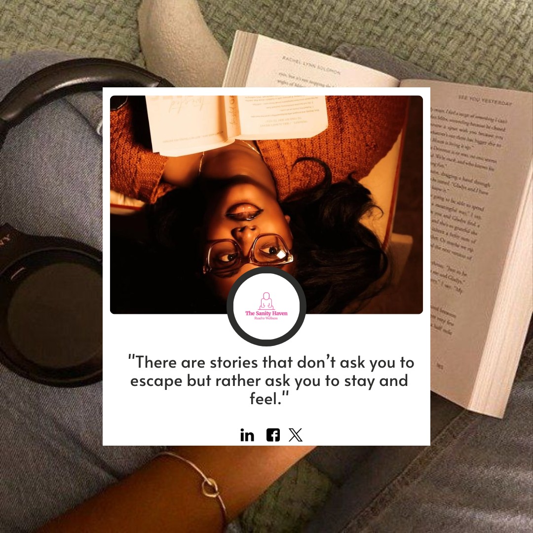 TheSanityHaven's tweet image. Not every story helps you escape.
Some ask you to stay and feel. That’s where the real growth begins.
#GrowthMindset #SelfAwareness #EmotionalIntelligence #TheSaneConversations