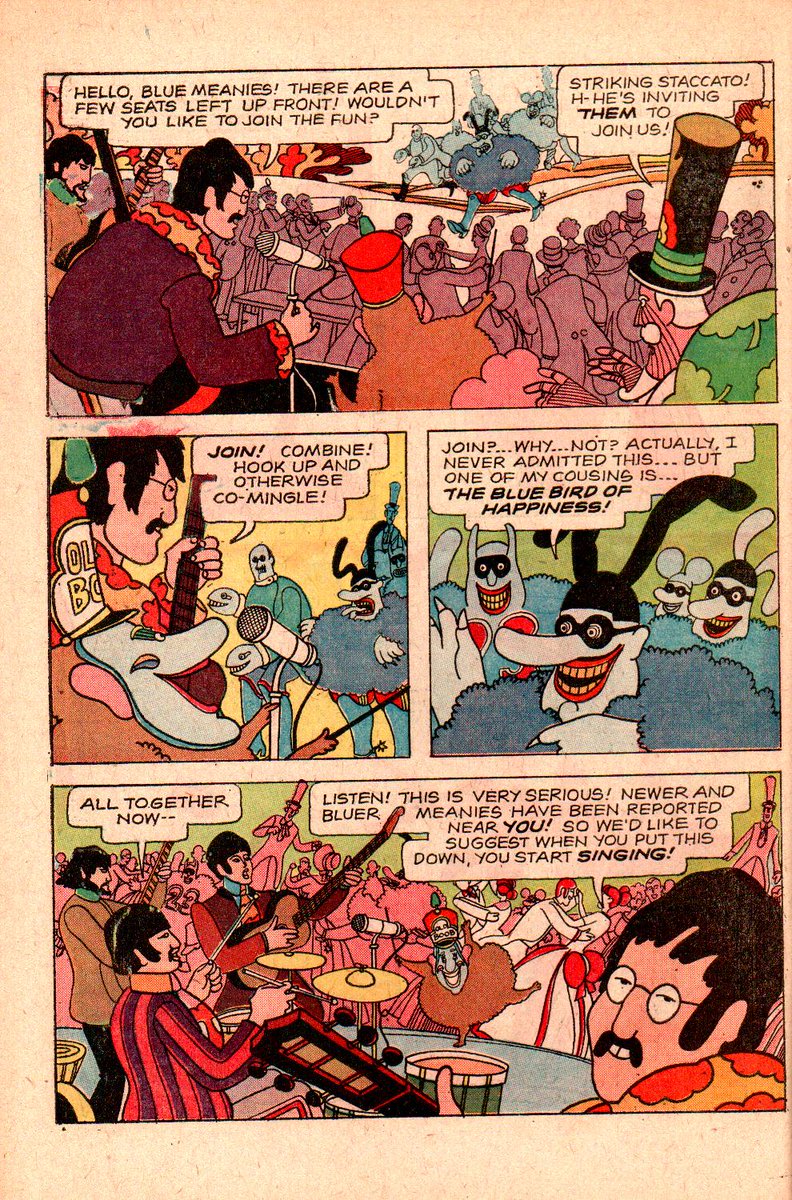 PhilippeServe06's tweet image. La BD de Yellow Submarine 😀 #Beatles #Comics #BD