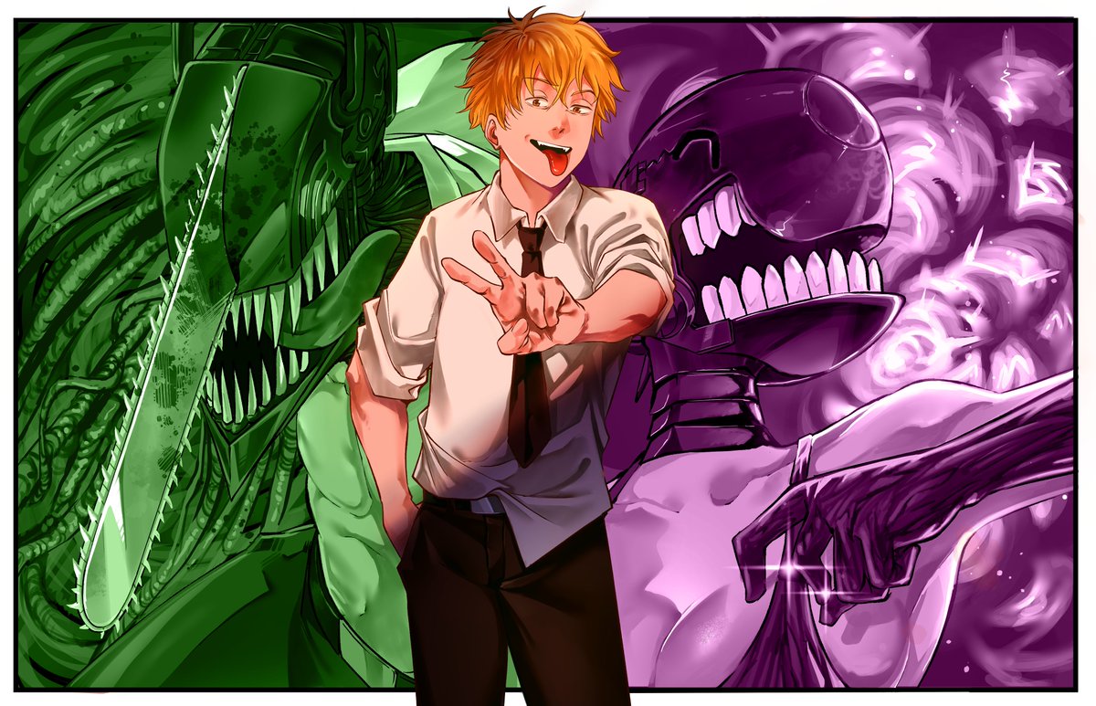 stand_comic's tweet image. I am gonna take Twitter Seriously. So yeah, Lets try posting my #Illustrations and #Mangapages here.
First in the discipline, My #chainsaw illustration from few months back.