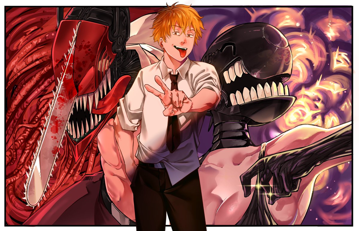 stand_comic's tweet image. I am gonna take Twitter Seriously. So yeah, Lets try posting my #Illustrations and #Mangapages here.
First in the discipline, My #chainsaw illustration from few months back.