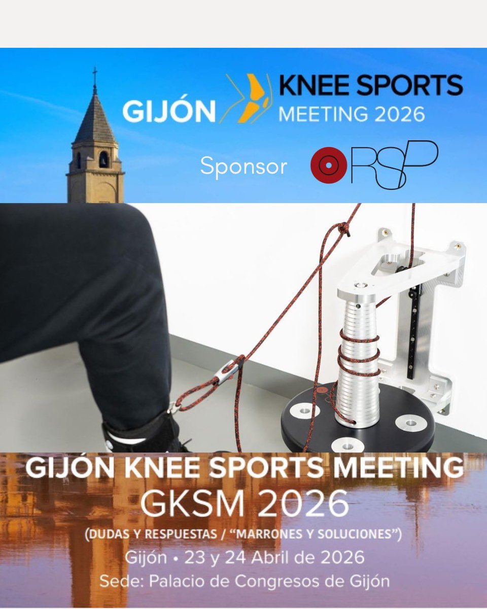 InercialRSP's tweet photo. GIJÓN KNEE SPORTS MEETING 2026

llevaremos nuestra RSP Squat y la RSP Isquio las dos máquinas más apropiadas para el trabajo específico de la musculatura flexora y extensora de la rodilla

más info https://t.co/4BoKH7WMRw

#rspinercial #rodillassaludables #prevencionlesiones #LCA https://t.co/UMKIWLLfwm