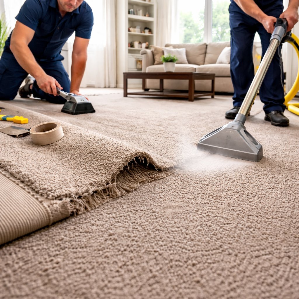 We think we need to replace the carpet.

After winter, ripples or worn areas show up—but repair can fix the problem, and cleaning helps the rest look even again.

Replacement isn’t always the first step.
beamazedclean.com/carpet-repair-…
316-854-0558

#WichitaKS #CarpetRepair