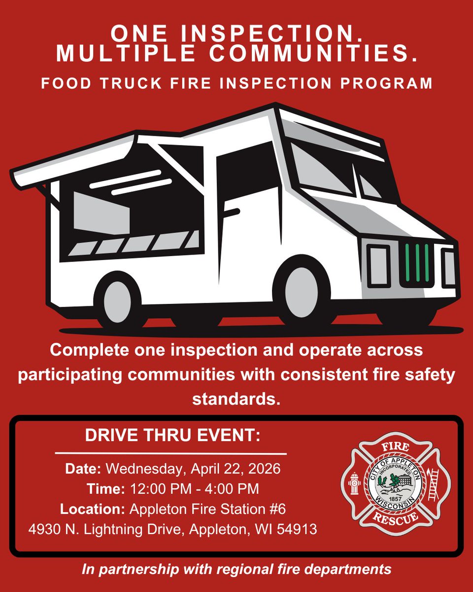 Appleton Fire Department tweet media