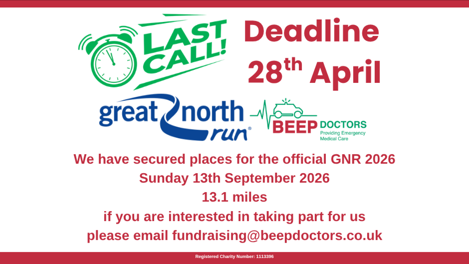 BeepDoctors's tweet image. Do you want to be part of out Great North Run Team 2026? 

Email ASAP for more details fundraising@beepdoctors.co.uk

🏃🏃🏃🏃🏃

#GreatNorthRun #doctors #SavingLives #cumbria #charity