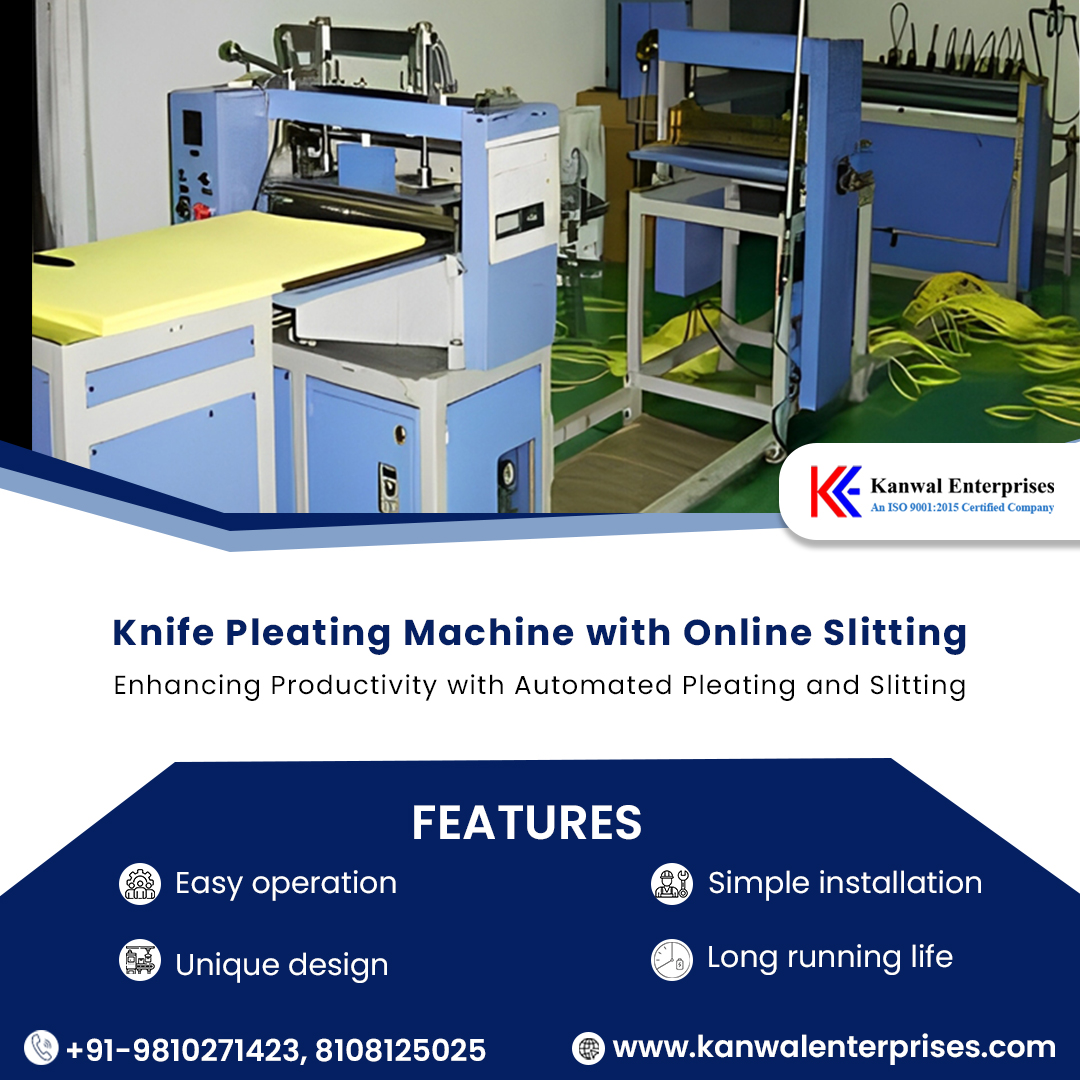 Kanwal_Ent's tweet photo. Knife Pleating Machine offers fast pleating and slitting with easy setup, smart design, and durability.
.
📲: +91-8108125025
🌐: https://t.co/3kfHDwjA6w
📧: contact@kanwalenterprises.com

#knifepleatingmachine #pleatingmachine #industrialmachines #machinemanufacturers https://t.co/Qxbt7COXAs