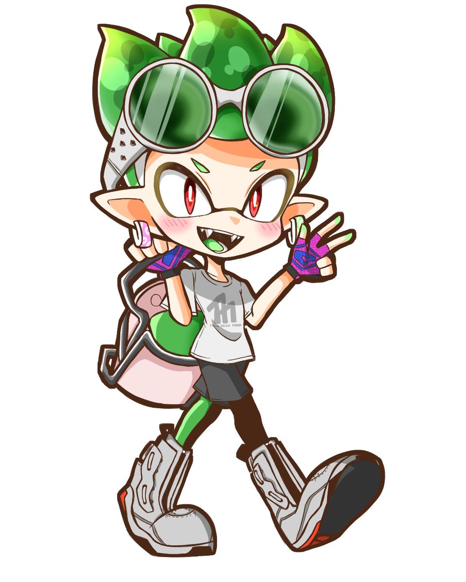 スプラ3私服の4号全身立ち絵できたよ🌟
もうちょっとイラスト増えたら
より詳しい内容のサイトもオープンする予定です！