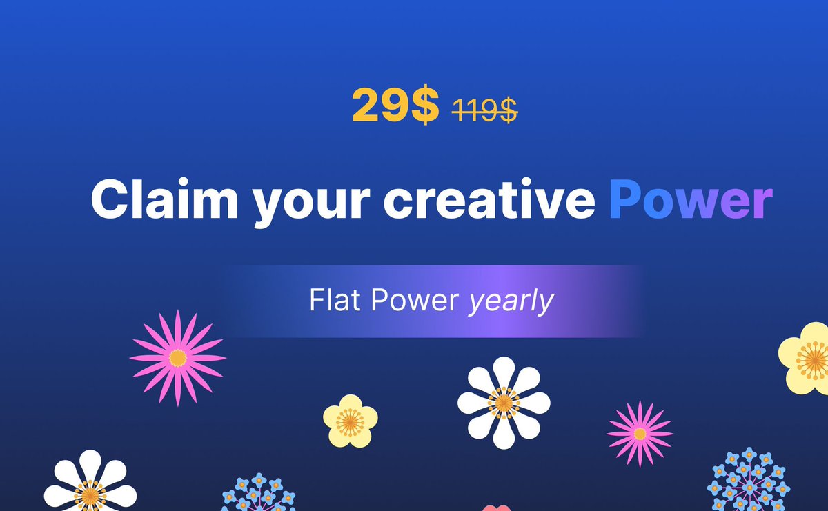Flat tweet media