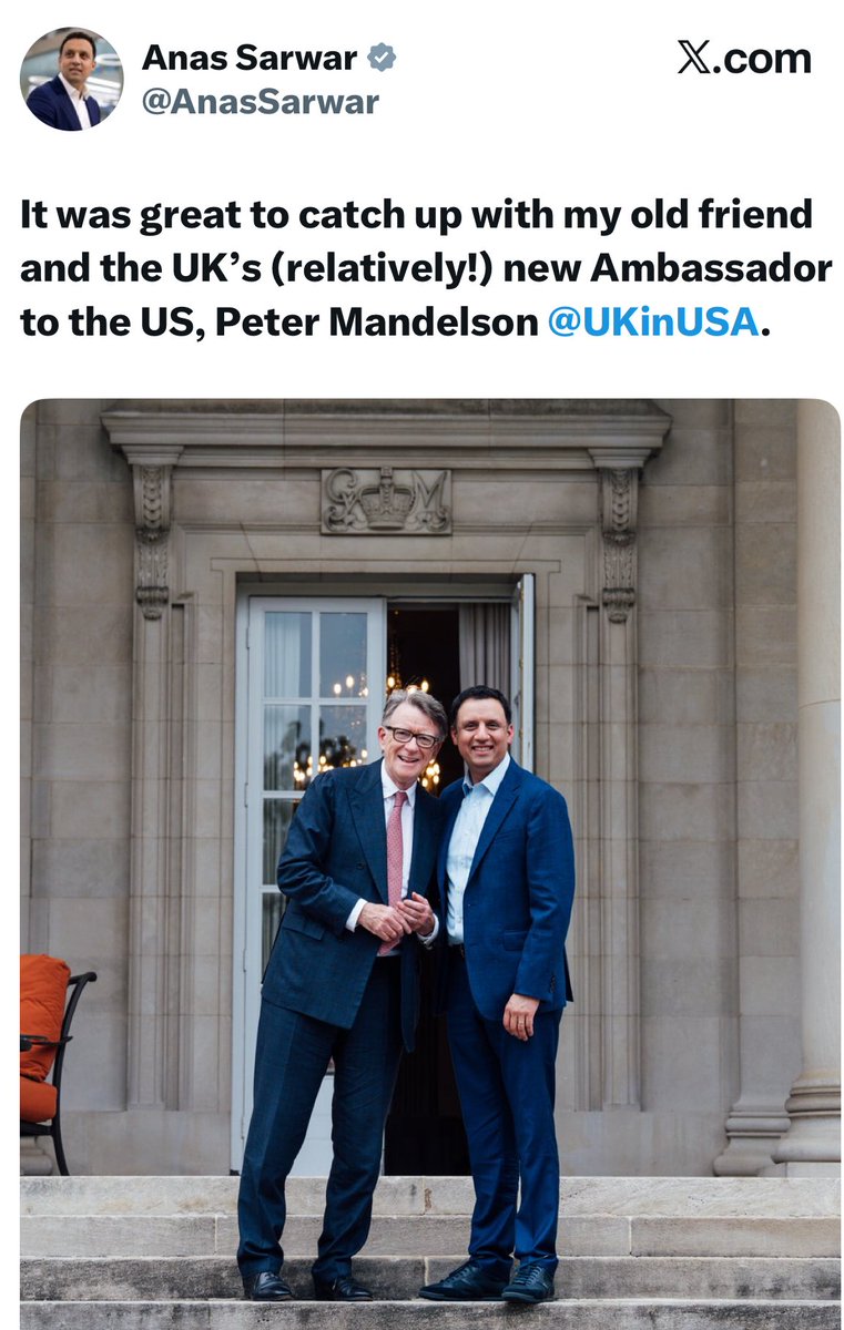 Promising to save #Grangemouth then breaking his word. Abandoning his promise to the WASPI women. Buttering up Mandelson. Offering to work with Reform. And that’s just two years in opposition at Holyrood. Imagine Anas Sarwar in government? Fortunately it won’t be happening. #SP26