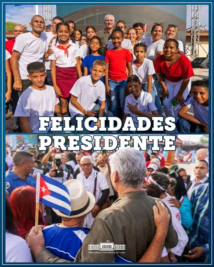 Feliz Cumpleaños a nuestro líder Migual Díaz Canell Bermudez a nombre del secretariado provincial de #FMCGranma
#MujeresEnRevolución
#ProvinciaGranma