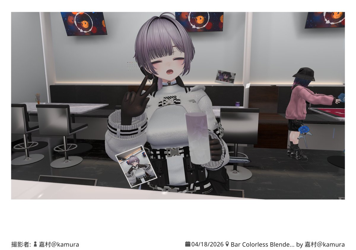 lanlanlife's tweet photo. 先週の!#Bar_CB #VRChat https://t.co/IePCqOfKgD