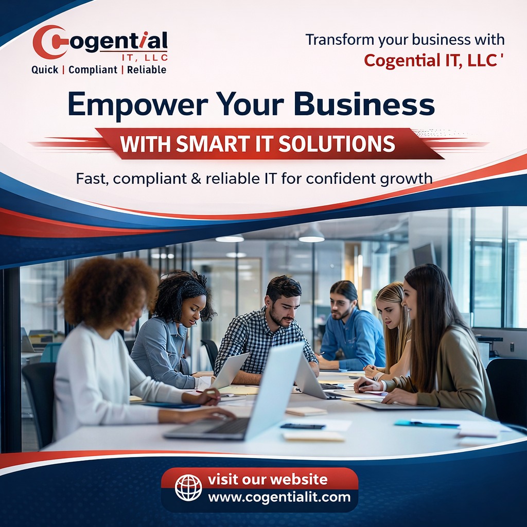 cogential's tweet image. ✔️Fully compliant processes
✔️Reliable IT infrastructure
✔️24/7 support for smooth operations

🌐Visit us: cogentialit.com

#ITSolutions #BusinessGrowth #DigitalTransformation #CogentialIT #TechSolutions #BusinessAutomation #EDI #ITServices #StartupGrowth