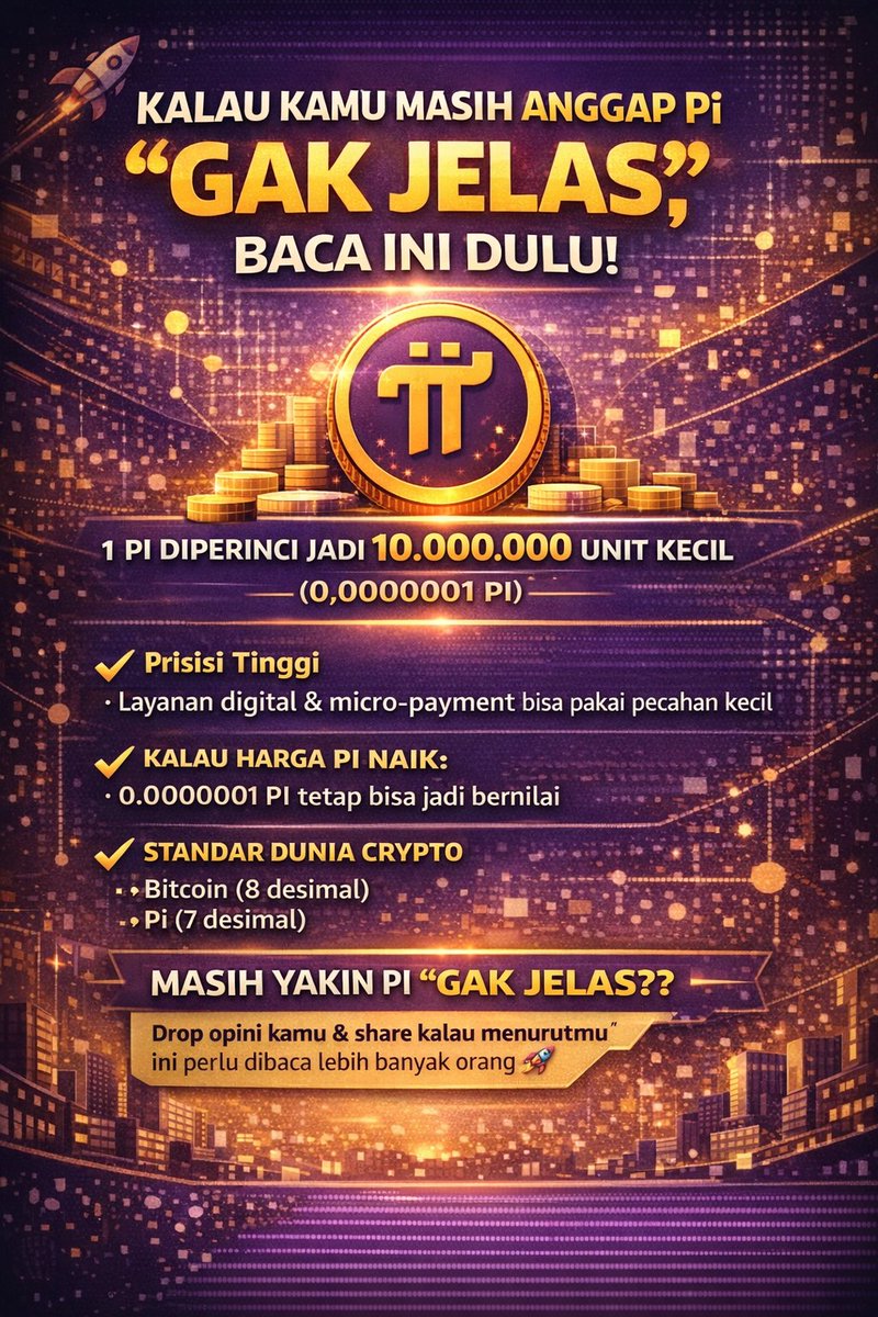 sultanchain's tweet photo. KALAU KAMU MASIH ANGGAP PI “GAK JELAS”, BACA INI DULU.
1/
Banyak orang ngeremehin Pi…
karena “belum ada harga resmi” 😏
Padahal mereka gak sadar:
struktur teknisnya udah disiapkan buat skala besar. https://t.co/8IUiWCusfW