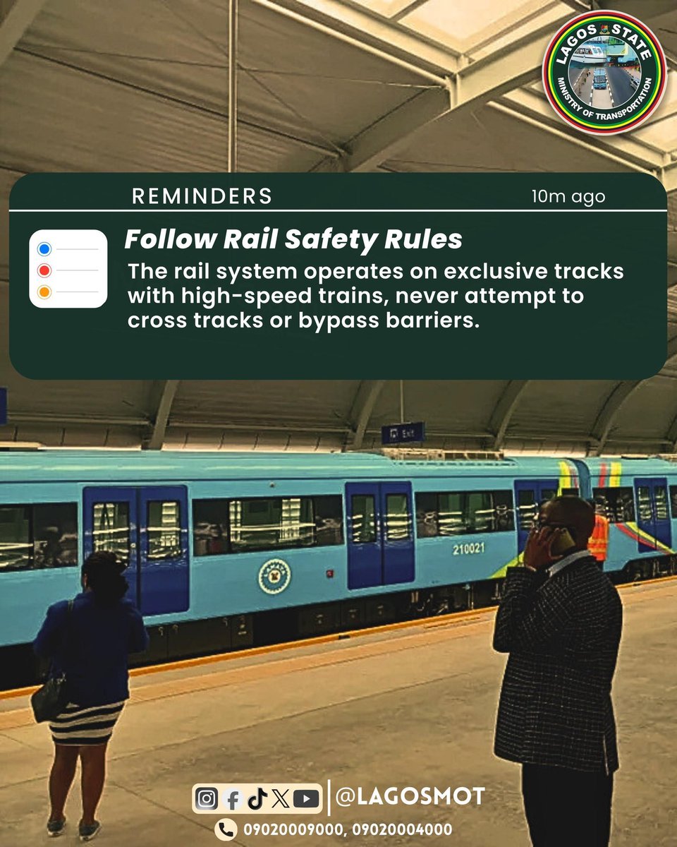 lagosMOT1's tweet photo. #SafetyWithMOT
#RoadSafety
#SafeCommuting https://t.co/Hjk7t5icUv