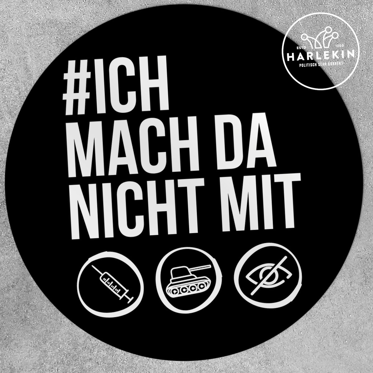 HarlekinShop's tweet image. Achtung: Diese Sticker könnten Menschen zum Nachdenken bringen. Also bitte auf keinen Fall im #Stadtbild platzieren. 🤡🙃 👉 harlekinshop.com/sticker (im 10er-Pack!)