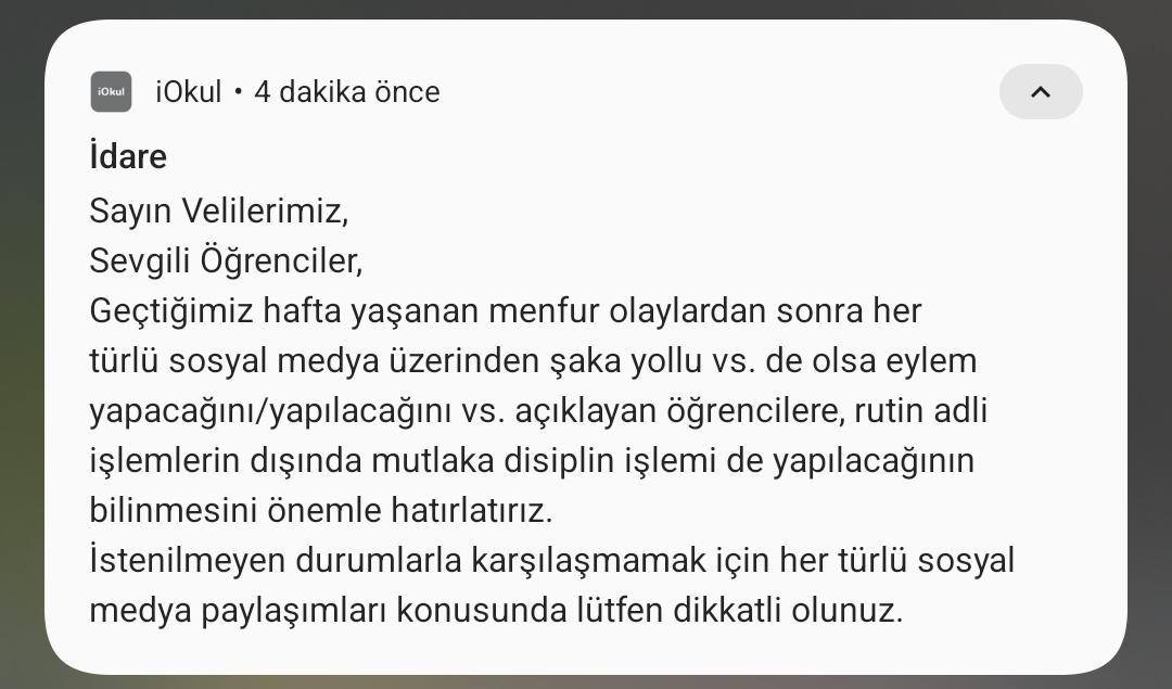 SLMeclisleri's tweet photo. MEB BU İŞTEN VAZGEÇ!

LİSELİLER ÜZERİNDEKİ BASKI POLİTİKASINA DERHAL SON VERİLSİN! https://t.co/sj2kvpe1lI