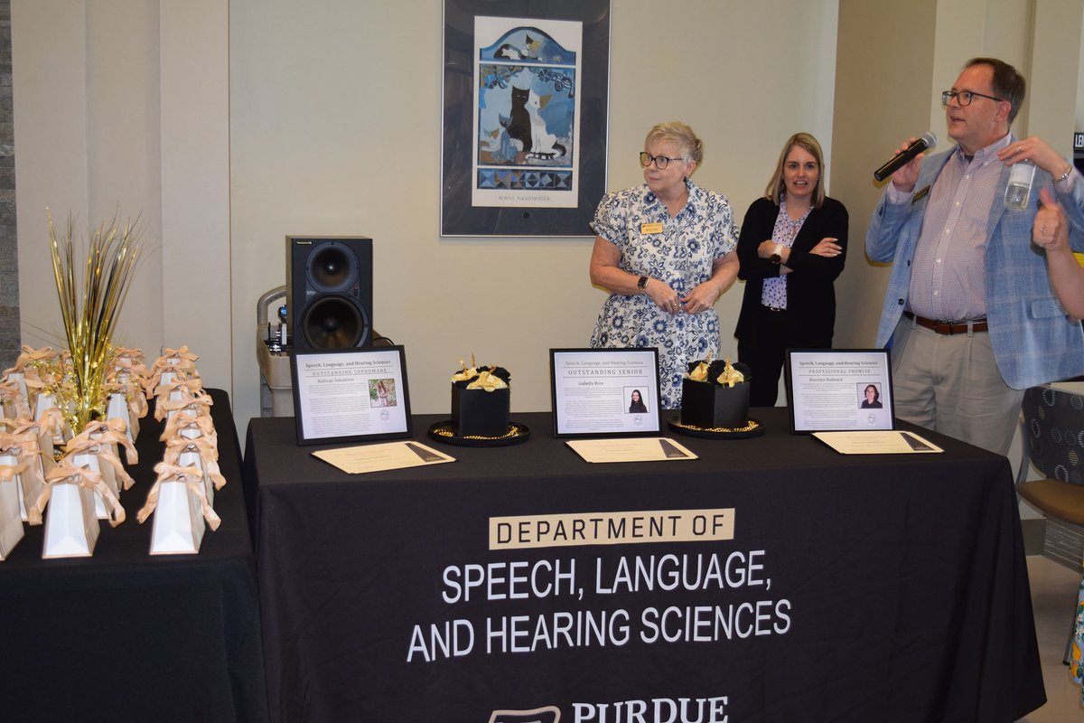 Purdue Speech, Language, & Hearing Sciences (SLHS) tweet media
