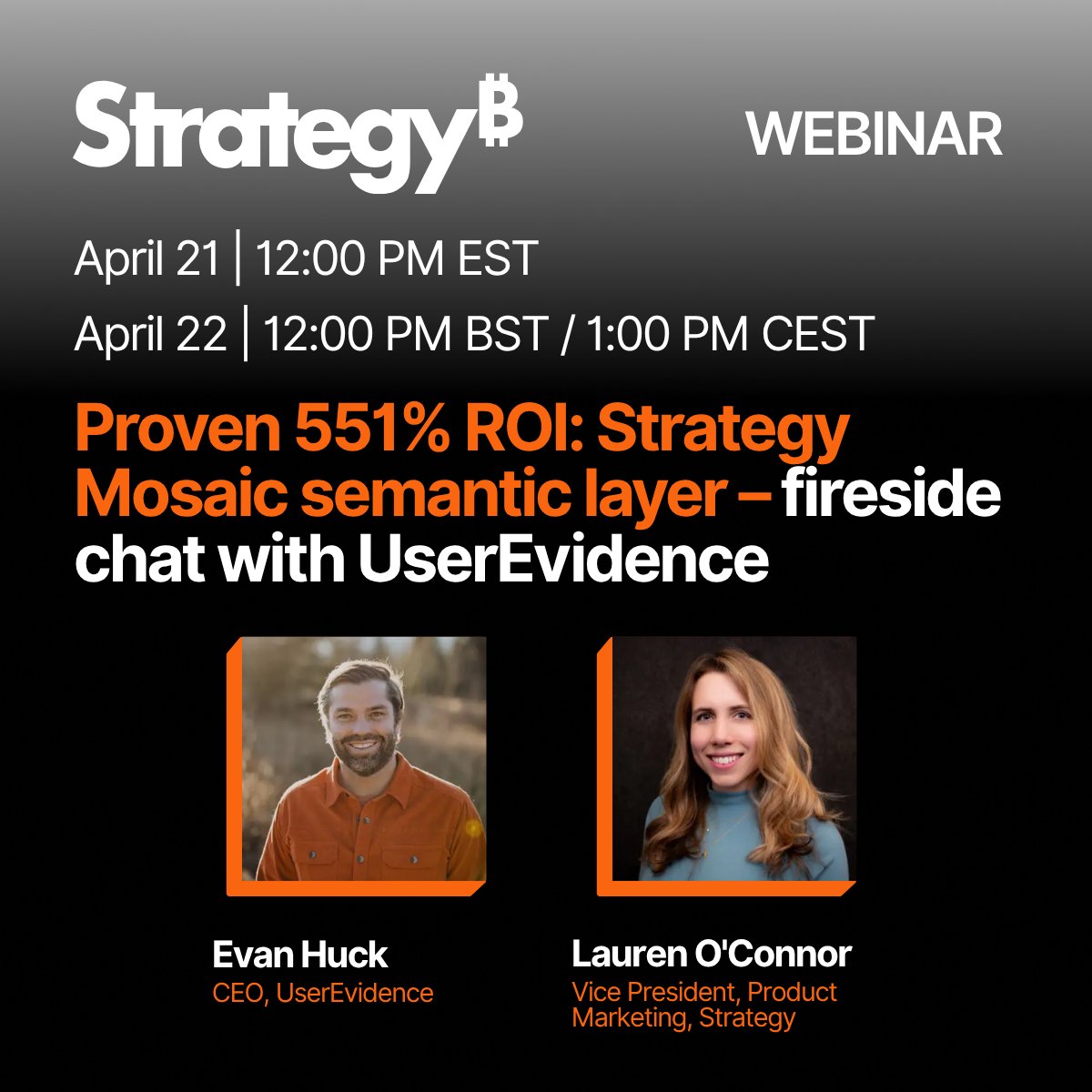 MicroStrategy's tweet image. Join Evan Huck (UserEvidence) and Lauren O’Connor (Strategy) in two days as they break down how a unified semantic layer helps teams move with confidence.

Final chance to register → ow.ly/yo5Y50YGNo3

#SemanticLayer #DataAnalytics #BusinessIntelligence #EnterpriseAI