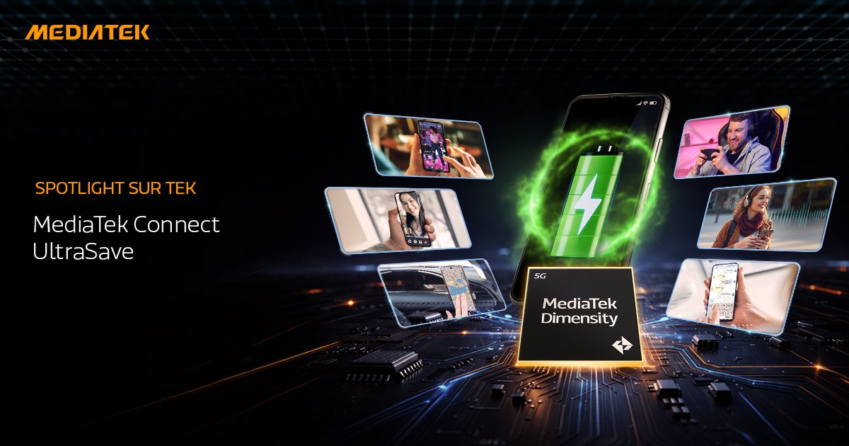 MediaTekFrance's tweet image. MediaTek Connect UltraSave améliore l’efficacité énergétique grâce à une connectivité intelligente, pour naviguer, streamer et écouter plus longtemps.
 
#MediaTek #MediaTekDimensity #5G