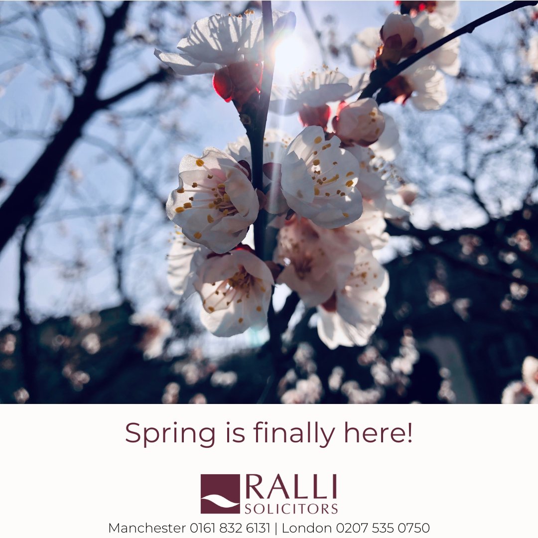 RalliLLP's tweet photo. It’s only just starting to feel like spring…

Unlike the British weather, at Ralli Solicitors LLP you’ll know exactly what to expect from day one - a trusted, consistent and empathetic approach.

#RalliSolicitors #ClientCare #ManchesterBusiness https://t.co/9LusVUO4CK