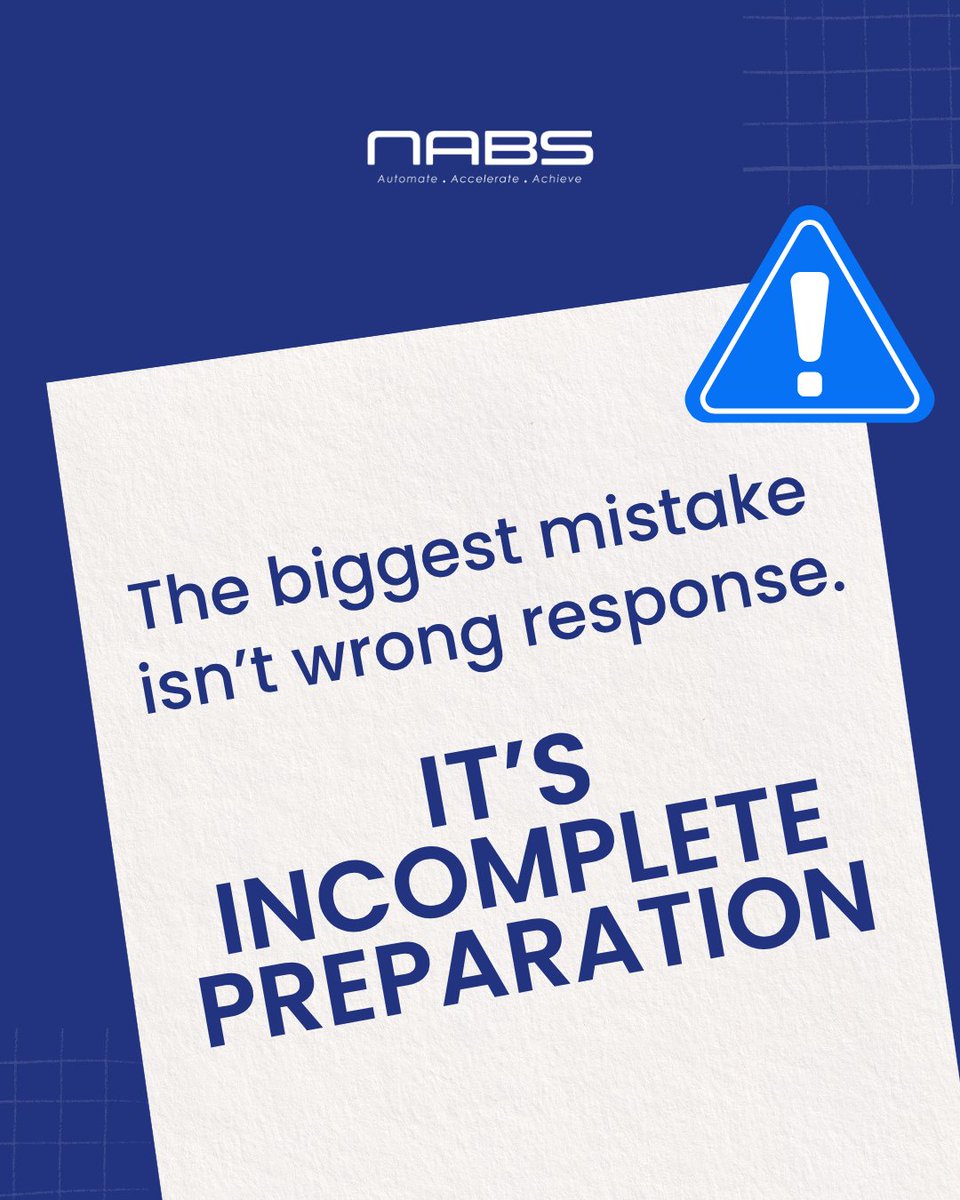 nabs_ai's tweet image. Wrong response isn’t the biggest risk.
Incomplete preparation is.

Manual work = more errors.
Notice AI automates the groundwork so every response starts right.
More accuracy. Less effort.

#noticeai #nabs #smartwork #automationtool #charteredaccountants