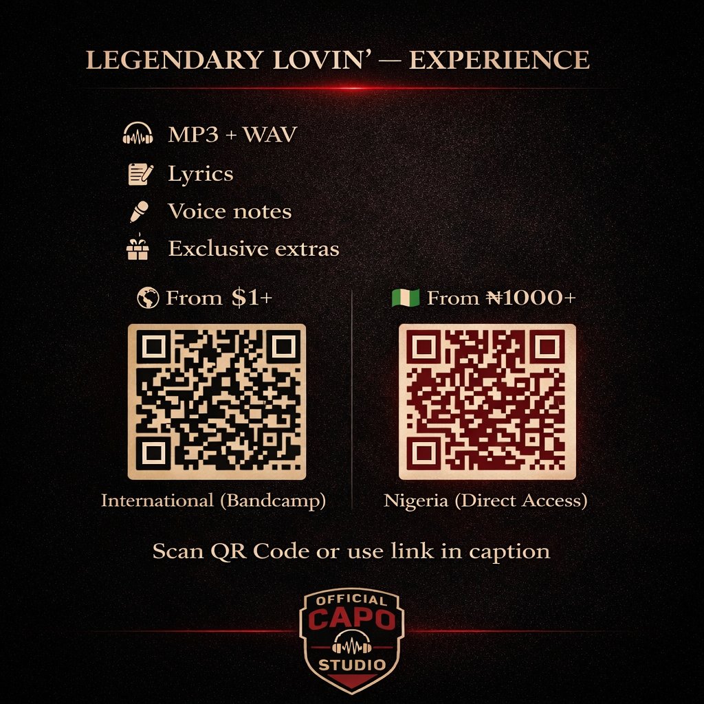 legendarydoncap's tweet image. Since dropping Legendary Lovin’…

I’m seeing real support.

Not just streams.
People are tapping in.

This isn’t just a song — it’s a full experience.

Tap in:

🌍 legendarydoncapo.bandcamp.com/track/legendar…
🇳🇬 bit.ly/officialcapost…

Don’t just listen… own it.

#takeit ❤️🖤🤍