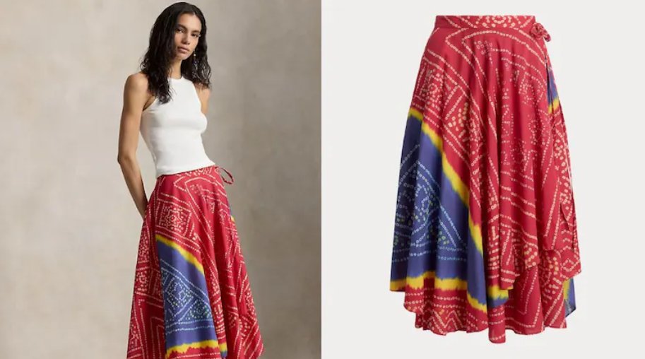 🚨SHOCKING | Luxury fashion and lifestyle brand Ralph Lauren faces backlash for selling Bandhani-style skirt priced at whopping ₹44,800 without crediting Indian culture and craftsmanship