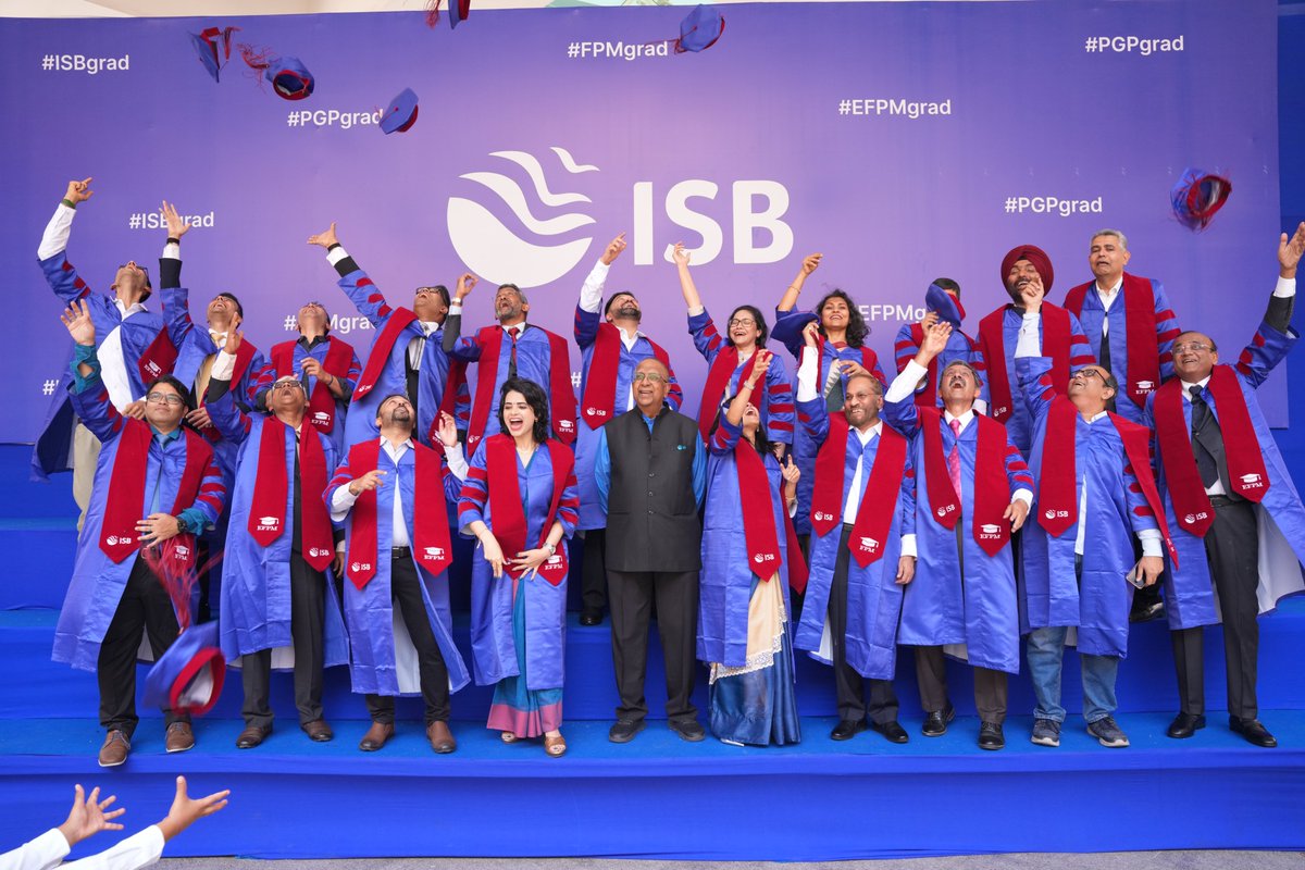 hawkeye's tweet image. Convocation lasts a few steps, a handshake, a photograph. The journey behind it does not.

Grateful to ISB, my committee, family, and friends as I close one chapter with the Executive Fellow in Management.

The responsibility to learn and contribute continues.

#ISB #Doctorate