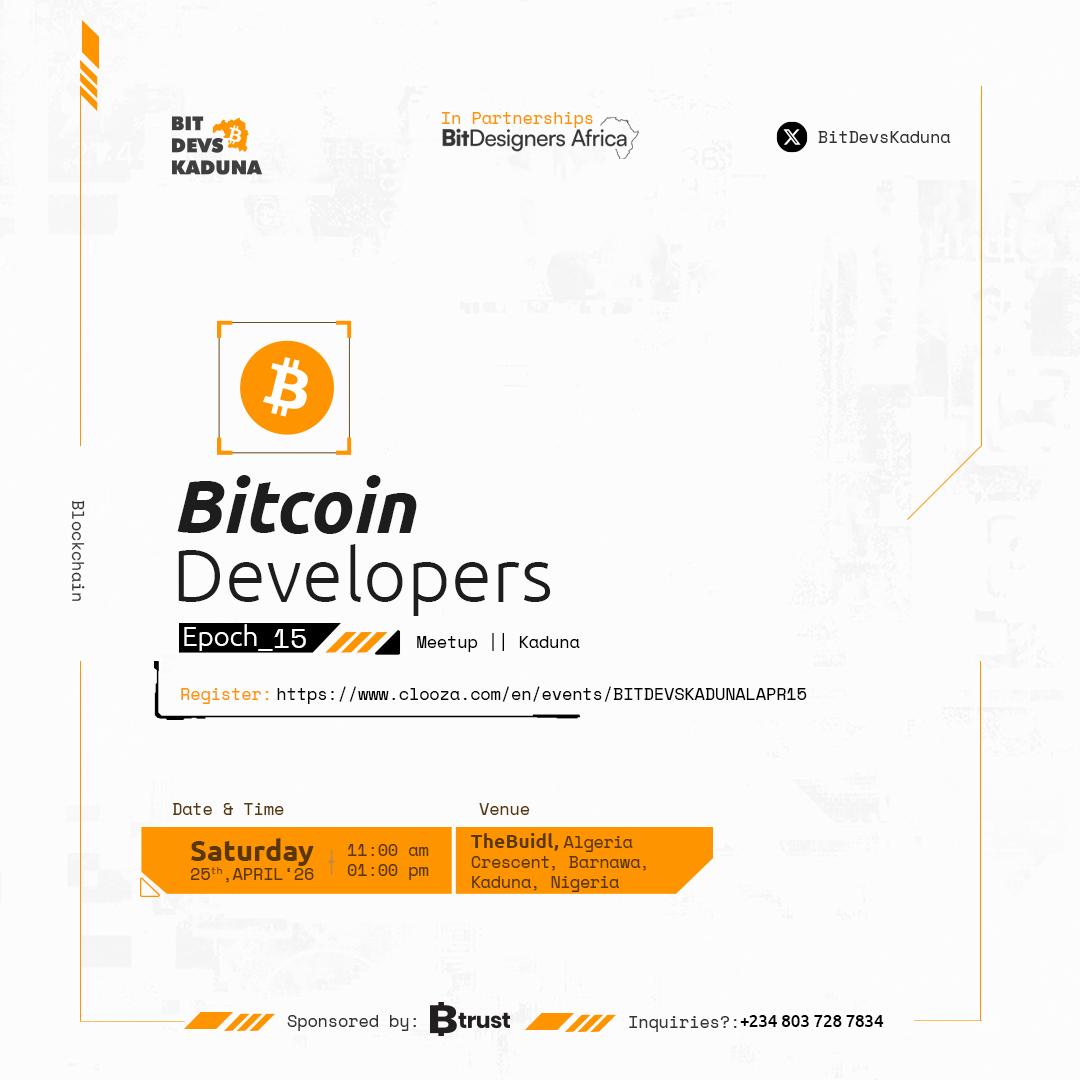 bitdesigners's tweet photo. Designers don’t just need to understand interfaces.
They need to understand systems.
We’re joining BitDevs Kaduna for a Bitcoin LARP session, a live simulation of how the network actually works.

You don’t watch. You participate.
Join us → https://t.co/sbNA9cXaxX. https://t.co/vQ3zUwYTHp
