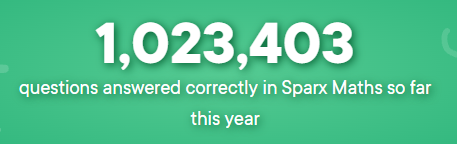 WesthoughtonHS's tweet image. As the new summer term starts, students have answered over 1 million questions correctly. Can we get this to 1.5 million by July? #homelearning #maths #KS3