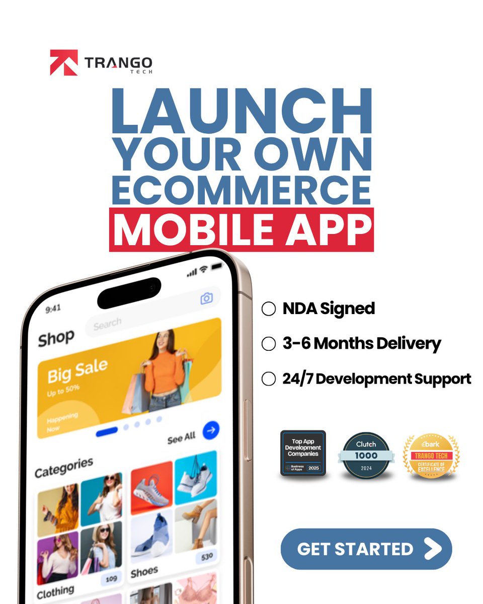 TrangoTech's tweet photo. If you aren’t on your customer’s home screen, you’re losing sales. 📱💰

Stop relying on browser tabs. Build a high-performance mobile home for your brand with Trango Tech and own your audience.

Ready to scale? https://t.co/5KQJzg94SE

#eCommerce #TrangoTech #MobileApp https://t.co/mFaqmqlvSQ