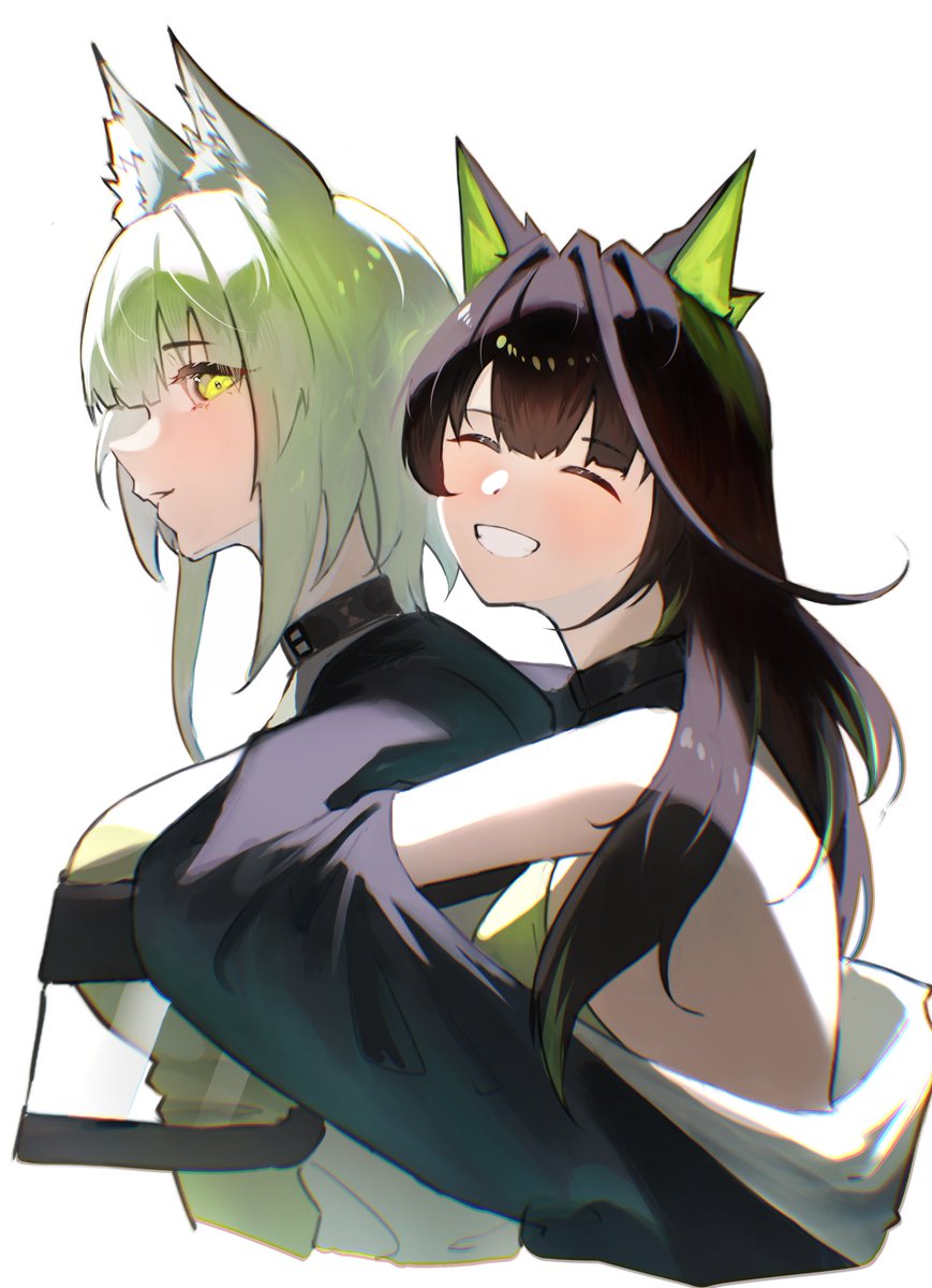 ケルシー  &amp; ﾓﾝﾓﾝ💚
#Mon3tr #アークナイツ #Arknights