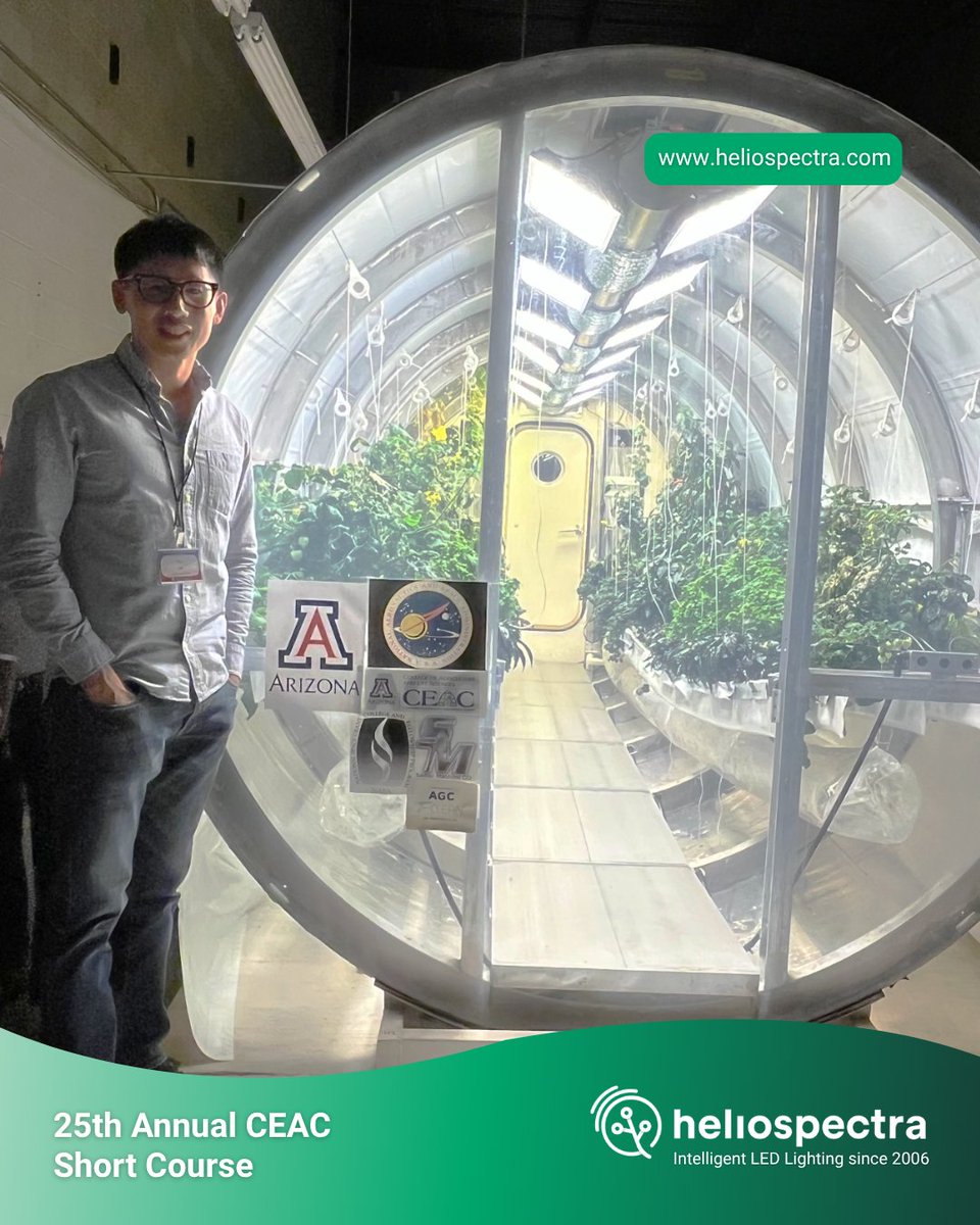 Heliospectra's tweet photo. Last week, our colleague Fei Jia joined the 25th Annual CEAC Short Course in Arizona, a leading event bringing together experts across controlled environment agriculture🌱

Thank you to the CEAC team and all attendees for the inspiring discussions and valuable insights! https://t.co/W3FHfXz2ed