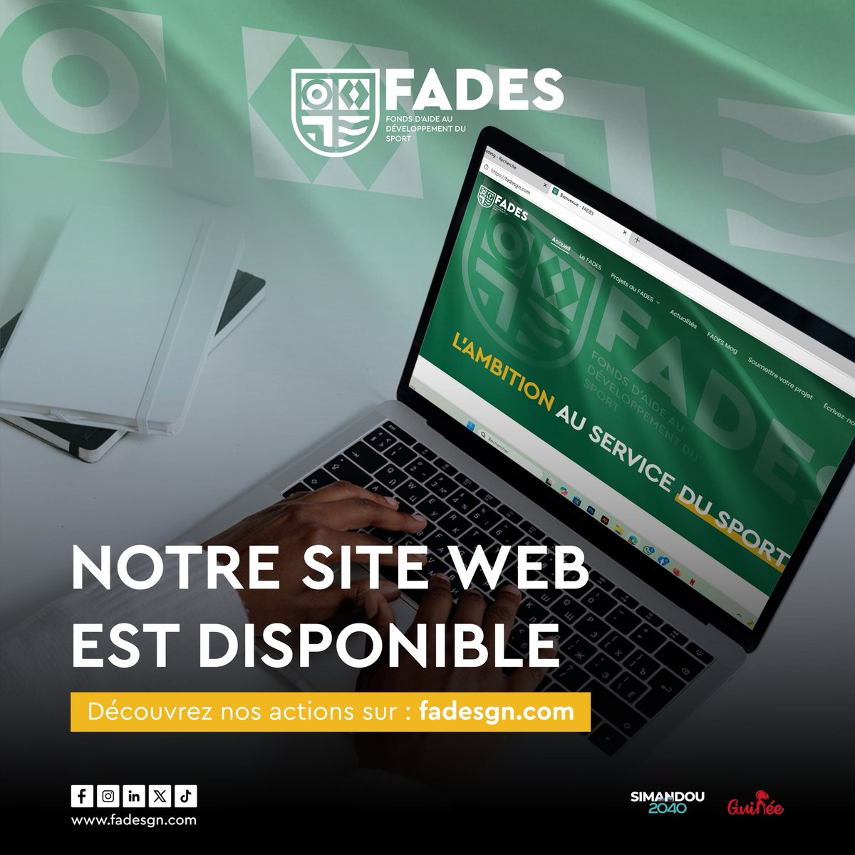 FADES_GN's tweet image. Le FADES est désormais à portée de clic.

Prenez 2 minutes. Cliquez et parcourez.
Vous comprendrez pourquoi il fallait le réinventer.

👉🏽 fadesgn.com 

𝗟’𝗮𝗺𝗯𝗶𝘁𝗶𝗼𝗻 𝗮𝘂 𝘀𝗲𝗿𝘃𝗶𝗰𝗲 𝗱𝘂 𝘀𝗽𝗼𝗿𝘁 

#sport #Innovation #digitalisation #Simandou2040