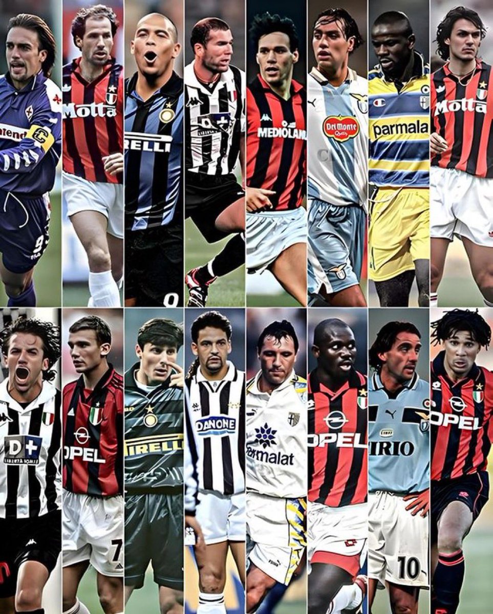 BJY_2152's tweet image. Pick your favourite 3 from below that encapsulated why the #90s &amp;amp; #SerieA were 🔥🔥🔥